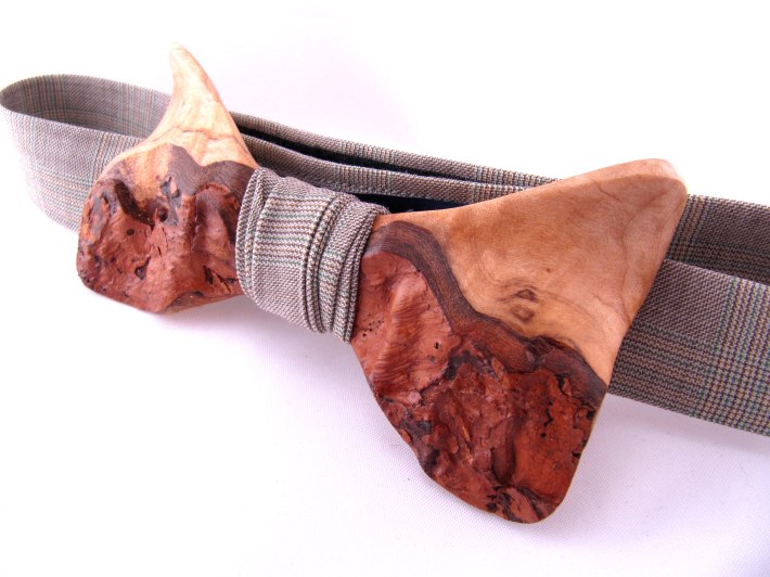 Ella Bing Wooden Bow Tie